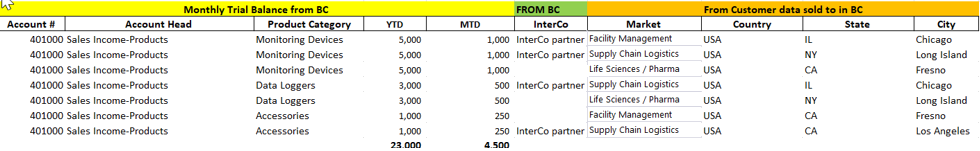 Trial Balance with Metadata